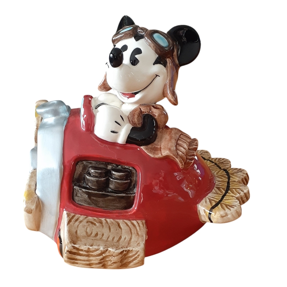 Enesco Disney Mickey Mouse Musical Figurine Fly Me to the Moon Vintage
